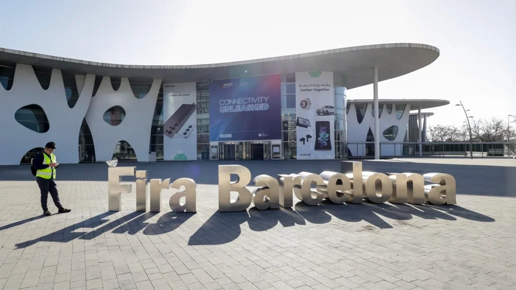 Vista de la Fira Barcelona, donde se realiza el Mobile World Congress