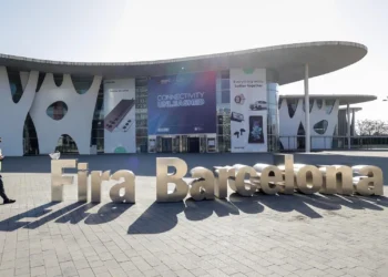 Vista de la Fira Barcelona, donde se realiza el Mobile World Congress